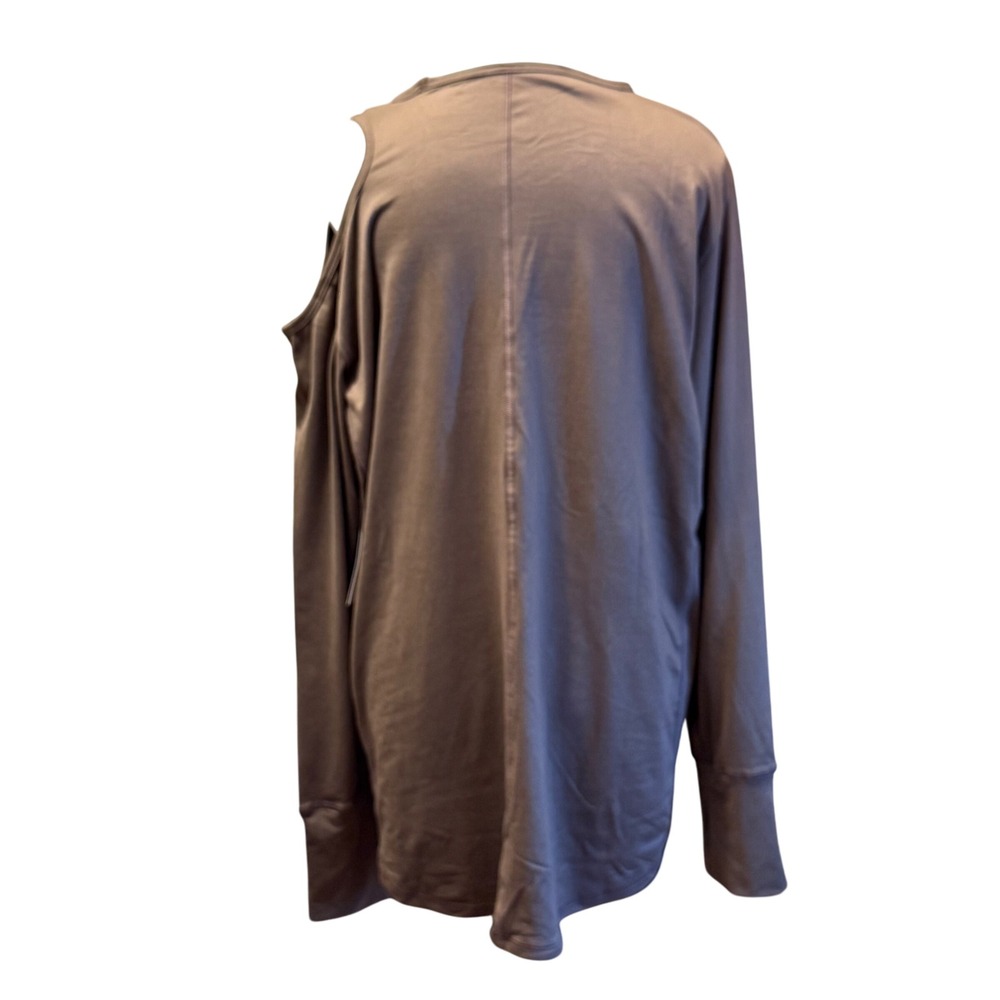 Tahari Sport Women's 1X‎ Long Sleeve Cut Out Neck Top Athleisure - Picture 2 of 5